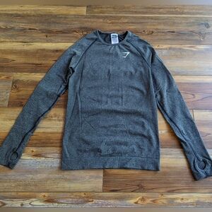 Gymshark Vital 2.0 Light Long Sleeve Sleeveless Gray Active Top Size M